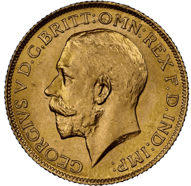 Gouden Sovereign George V Koning van het Verenigd Koninkrijk