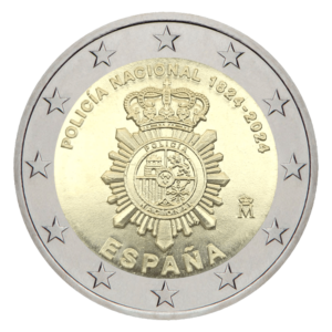 2 euro herdenkingsmunt Nationale Politie - Spanje - 2024