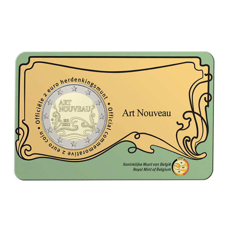 2 euro herdenkingsmunt Art Nouveau - België - 2023