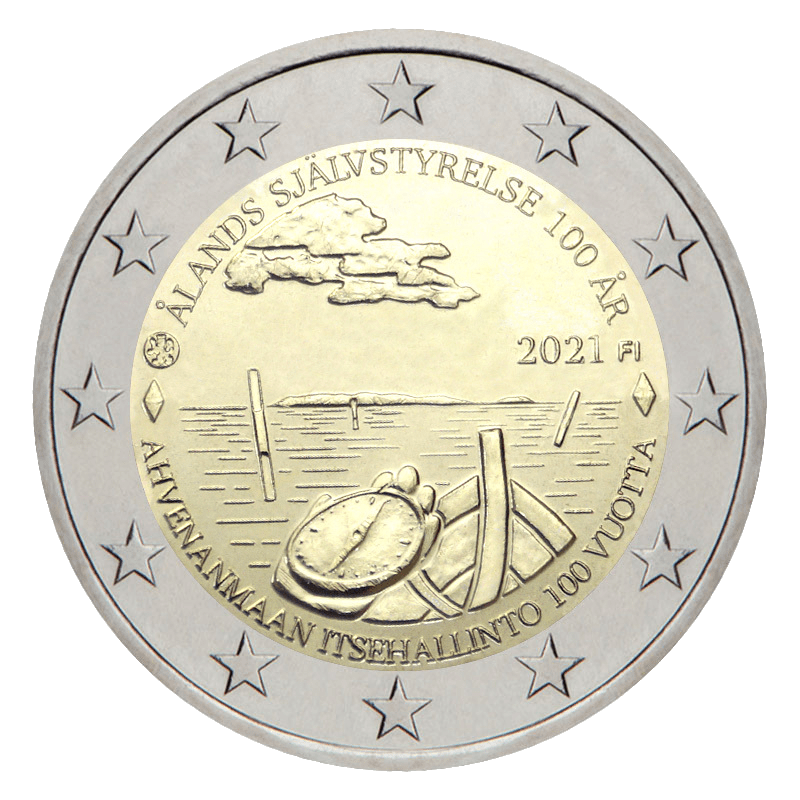 2 euro herdenkingsmunt Ålandseilanden - Finland - 2021