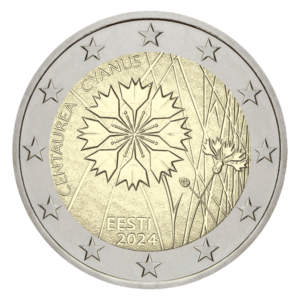 2 euro herdenkingsmunt Korenbloem - Estland - 2024