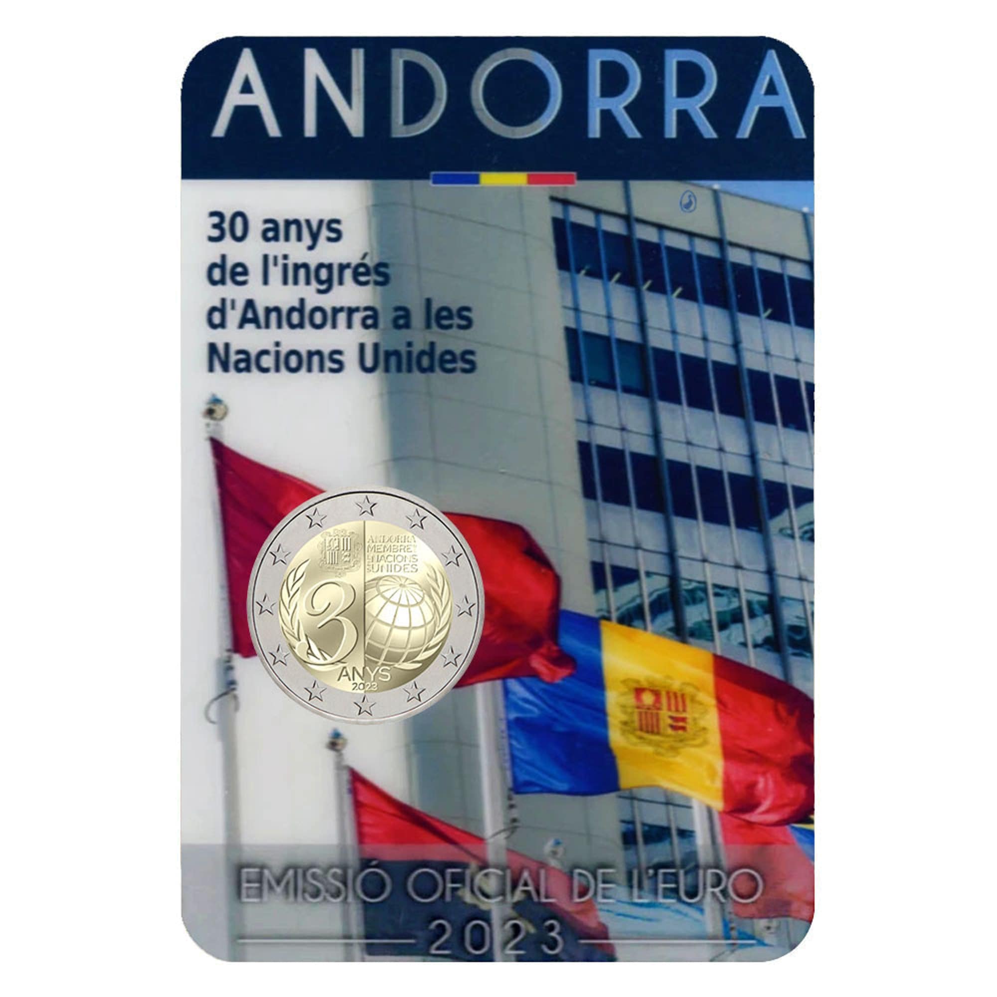 2 Euro 30 jaar VN - Andorra - 2023
