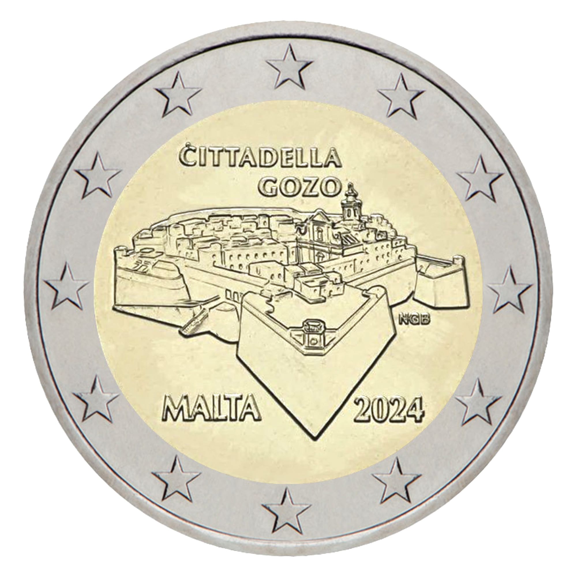 2 euro Citadel van Gozo - Malta - 2024